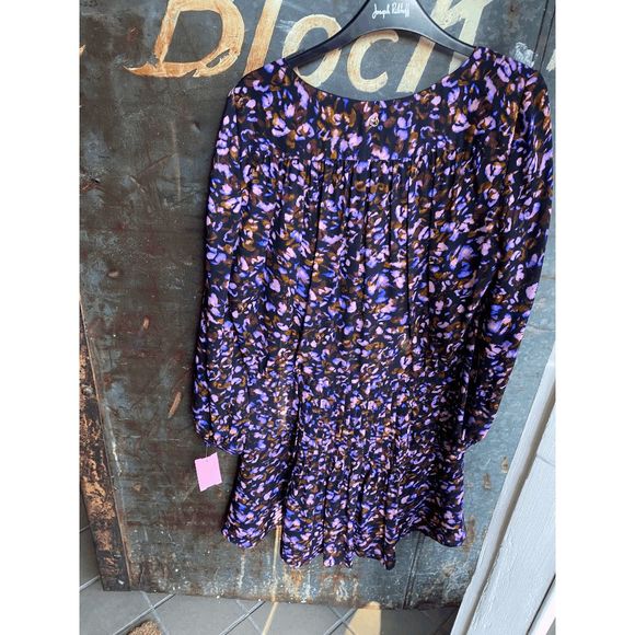 Marie Oliver NWT Vera Pleated Dress, Electric Flurry, Size Small, MSRP $398 - Picture 6 of 16